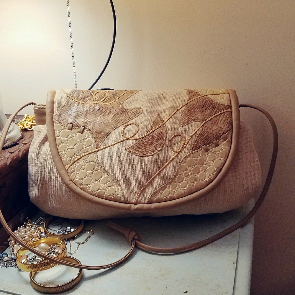 Vintage Large Shoulder Bag / Giant Clutch - Picture 2 of 7